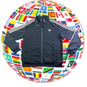 Vintage 90's Adidas Track Top Jacket Large Adidas Equipment Three Stripes Tracks